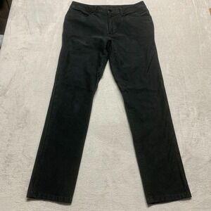 Lululemon ABC Commission Jean Mens 33x31 Black Canvas Performance Golf Pants